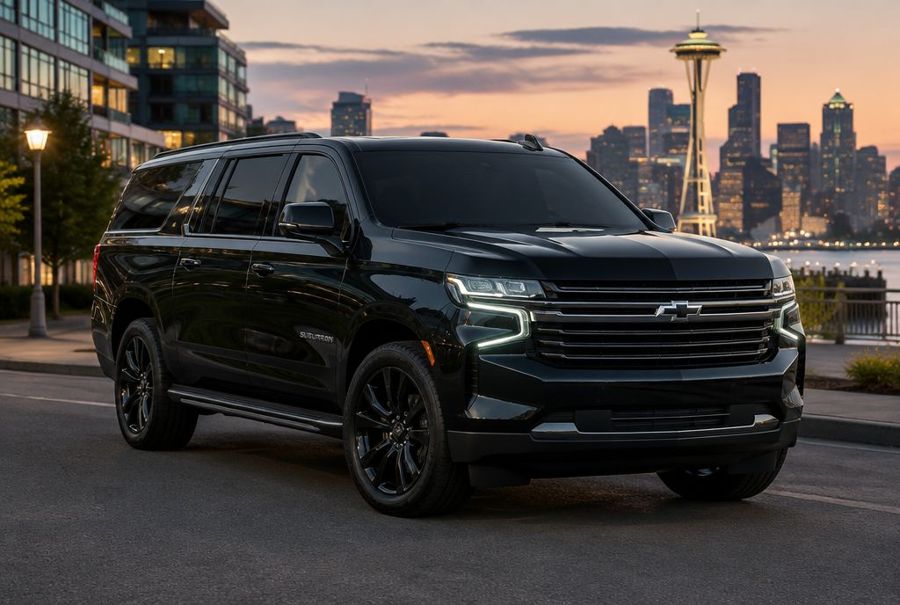 Black Chevrolet Suburban — Carina Ride Private Shuttle