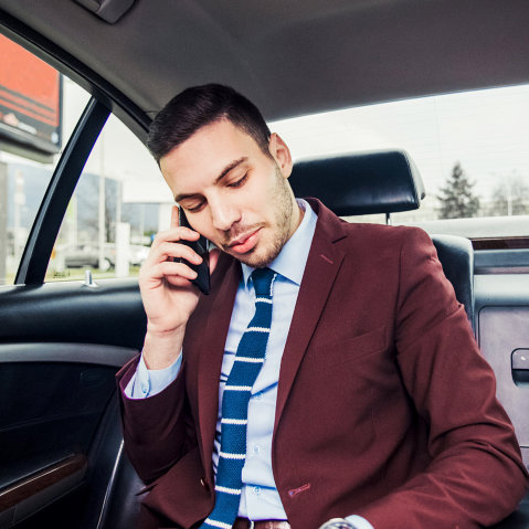 man talking to someone on the phone